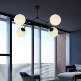 Lampa sufitowa SPACE nowoczesna czarna E14 10W LED