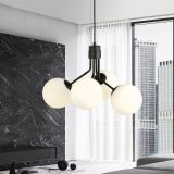 mini: Lampa wisząca NOVA nowoczesna czarna E14 10W LED (3)