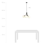 mini: Lampa wisząca NOVA nowoczesna czarna E14 10W LED (6)