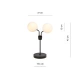 mini: Lampka biurkowa NOVA nowoczesna czarna E14 10W LED (3)