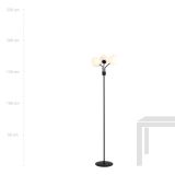 mini: Lampa podłogowa NOVA nowoczesna czarna E14 10W LED (5)