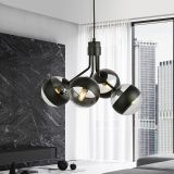 mini: Lampa wisząca NOVA nowoczesna czarna E14 10W LED (3)