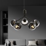 mini: Lampa wisząca NOVA nowoczesna czarna E14 10W LED (4)