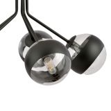 mini: Lampa wisząca NOVA nowoczesna czarna E14 10W LED (5)