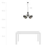 mini: Lampa wisząca NOVA nowoczesna czarna E14 10W LED (8)