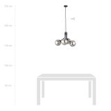mini: Lampa wisząca NOVA nowoczesna czarna E14 10W LED (6)