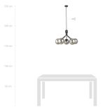 mini: Lampa wisząca NOVA nowoczesna czarna E14 10W LED (6)