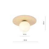 mini: Lampa sufitowa KENZO nowoczesna brązowa E14 10W LED (5)
