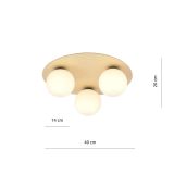 mini: Lampa sufitowa KENZO nowoczesna brązowa E14 10W LED (5)