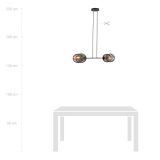 mini: Lampa wisząca PLAYA nowoczesna czarna E27 15W LED (7)