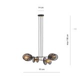 mini: Lampa wisząca PLAYA nowoczesna czarna E27 15W LED (3)