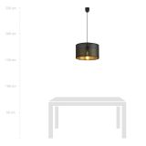 mini: Lampa wisząca ASTON nowoczesna czarna E27 15W LED (7)