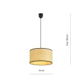 mini: Lampa wisząca ASTON nowoczesna czarna E27 15W LED (6)