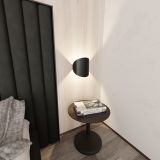 mini: Kinkiet FORM minimalistyczny czarny G9 8W LED (3)