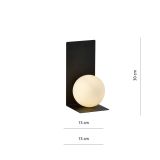mini: Kinkiet FORM minimalistyczny czarny E14 10W LED (2)
