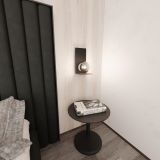 mini: Kinkiet FORM minimalistyczny czarny E14 10W LED (3)