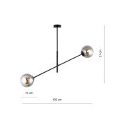 mini: Lampa wisząca LINEAR nowoczesna czarna E14 10W LED (6)