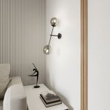 mini: Kinkiet LINEAR nowoczesny czarny E14 10W LED (3)