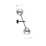 mini: Kinkiet LINEAR nowoczesny czarny E14 10W LED (6)