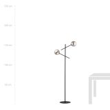 mini: Lampa podłogowa LINEAR nowoczesna czarna E14 10W LED (5)