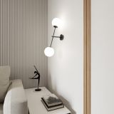 mini: Kinkiet LINEAR nowoczesny czarny E14 10W LED (2)