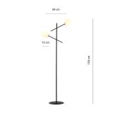 mini: Lampa podłogowa LINEAR nowoczesna czarna E14 10W LED (4)