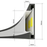 Lampa Wisząca Rio 78 Czarny LED 3000K TH.118 Sollux