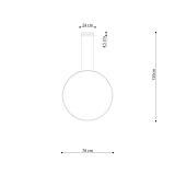 Lampa Wisząca Rio 78 Czarny LED 3000K TH.118 Sollux