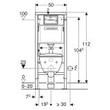 Zestaw Stelażowy Duofix Basic Selnova Premium 118.345.00.2 Geberit  118.345.00.2 Geberit