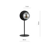 mini: Lampka biurkowa OSLO nowoczesna czarna E14 10W LED (4)