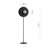 mini: Lampa podłogowa OSLO nowoczesna czarna E14 10W LED (4)