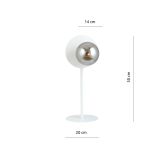 mini: Lampka biurkowa OSLO nowoczesna biała E14 10W LED (4)
