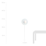 mini: Lampa podłogowa OSLO nowoczesna biała E14 10W LED (5)