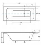 Wanna Do Zabudowy Talia 120x70 Besco