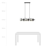 mini: Lampa wisząca RORY 6 nowoczesna czarna E14 10W LED (5)