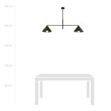 mini: Żyrandol MAVERICK skandynawski czarny E27 15W LED (5)