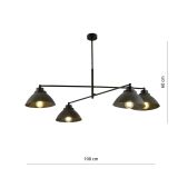 mini: Żyrandol MAVERICK skandynawski czarny E27 15W LED (4)