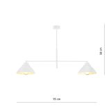 mini: Żyrandol MAVERICK skandynawski biały E27 15W LED (4)