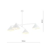 mini: Żyrandol MAVERICK skandynawski biały E27 15W LED (4)