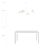 mini: Żyrandol MAVERICK skandynawski biały E27 15W LED (5)