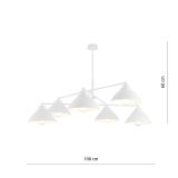 mini: Żyrandol MAVERICK skandynawski biały E27 15W LED (4)