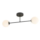 mini: Lampa sufitowa ROMA nowoczesna czarna E14 10W LED (2)