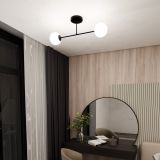mini: Lampa sufitowa ROMA nowoczesna czarna E14 10W LED (4)