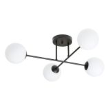 mini: Lampa sufitowa ROMA nowoczesna czarna E14 10W LED (1)