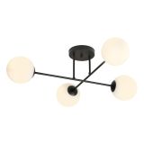 mini: Lampa sufitowa ROMA nowoczesna czarna E14 10W LED (2)