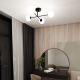 mini: Lampa sufitowa ROMA nowoczesna czarna E14 10W LED (4)