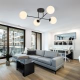 mini: Lampa sufitowa ROMA nowoczesna czarna E14 10W LED (8)