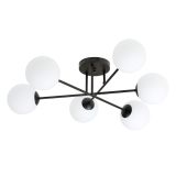 mini: Lampa sufitowa ROMA nowoczesna czarna E14 10W LED (1)