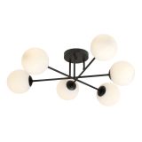 mini: Lampa sufitowa ROMA nowoczesna czarna E14 10W LED (2)