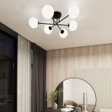 mini: Lampa sufitowa ROMA nowoczesna czarna E14 10W LED (4)